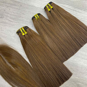 Cheveux vierges bruts vietnamiens de qualité supérieure, ultra-lisses, couleur brune, tissage à double trame, fabrication à la machine - Product Image 5