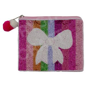 Pochette à monnaie perlée multi-graines à la mode pour femmes portefeuille personnalisé beau porte-monnaie pour accessoire de mode - Product Image 1