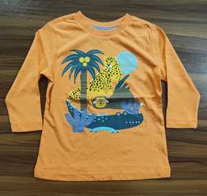 Camiseta y pantalones cortos de manga larga de algodón de punto suave multicolor para niños, ropa de verano con patrón estampado para niños - Product Image 6