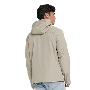 Veste coupe-vent légère pour homme, à capuche, col montant, fermeture éclair, résistante à l'eau, décontractée, pour l'extérieur, hiver, design 2 en 1 - Product Image 2