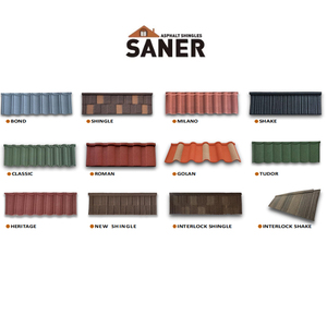 Hiện đại đá tráng sóng sắt tấm lợp đầy màu sắc mạ kẽm kim loại gạch cho căn hộ kiến trúc lợp dự án - Product Image 6