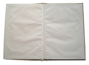 Cuaderno de Diseño Simple con Tapa Dura, Papel Hecho a Mano con Estampado en Bloque, Textil de Yute, Pétalos de Flores y Hierba - Product Image 3