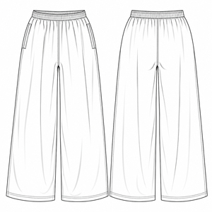 <b>Men</b>’s Oversized Cotton Wide Leg <b>Trousers</b> Custom Printed Baggy Pants Relaxed Fit Streetwear Pants Private Label Manufacturer - Product Image 4