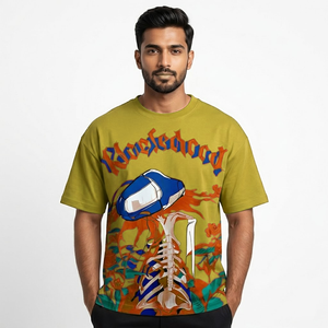 Nueva Llegada 2026 Camisetas Deportivas Personalizadas al por Mayor, Camisetas Oversize para Hombre, 100% Algodón, Impresión en Serigrafía de Alta Densidad - Product Image 1