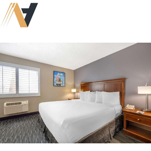 ชุดเฟอร์นิเจอร์ห้องนอนโรงแรมทำจากโลหะไม้โอ๊คสไตล์ตะวันตกที่ดีที่สุดเป็นมิตรกับสิ่งแวดล้อมทนทานวางซ้อนกันได้แบบพกพาออตโตมันกันน้ำ - Product Image 2