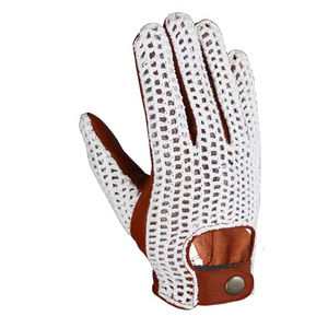Gants de moto en cuir de mouton pour homme, économiques, marron, à écran tactile, thermiques, écologiques, pour la conduite hivernale, de la marque Wolson Industry - Product Image 2