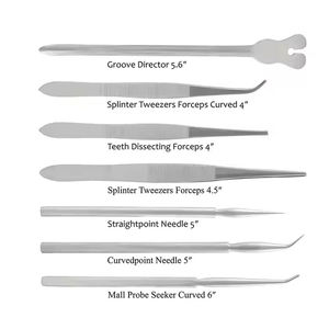 Ensemble d'instruments de chirurgie générale manuels en acier inoxydable de haute qualité, kit d'outils pour bloc opératoire hospitalier - Product Image 6