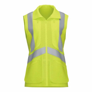 Chaleco de Seguridad Reflectante de Alta Visibilidad con Múltiples Bolsillos, Cierre de Cremallera y Diseño de Malla para Trabajo al Aire Libre, Venta al Por Mayor - Product Image 1