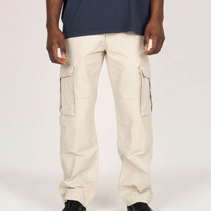 Pantalon cargo décontracté pour homme, antibactérien, respirant, séchage rapide, léger, en coton et élasthanne, de haute qualité, lavé - Product Image 5