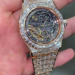 Reloj de Diamantes Cultivados en Laboratorio de Alta Calidad, Totalmente Personalizado, para Hombre, Estilo Hip Hop, Regalo de Joyería de Diamantes - Product Image 3