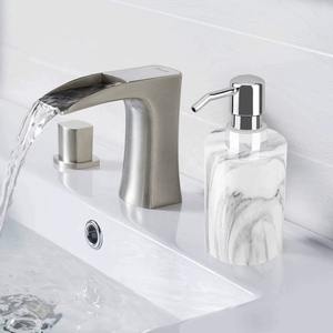 Juego de Dispensador de Jabón de Cuatro Piezas de Mármol Pulido y Plástico de Primera Calidad con Acabado Elegante y Lujoso para Uso en el Hogar y Hoteles - Product Image 2