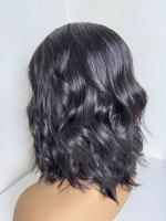 Cheveux bouclés vietnamien dentelle avant perruque perruques de cheveux humains perruque transparente