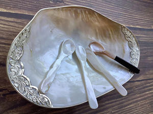 Handmade Pearl Seashell <b>Spoon</b> Decorative Item For Home Decoration <b>Table</b> Styling And Elegant Interior Display - Product Image 5