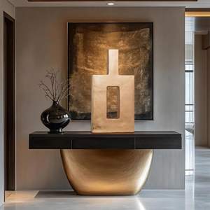 Vase à fleurs en métal élégant, parfait pour la table, la Pâques, vase de sol, centre de table pour la maison, l'hôtel, le jardin, le mariage, doré brillant de qualité supérieure - Product Image 6