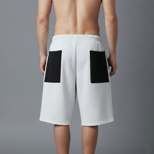 Pantalones Cortos Deportivos para Hombre, OEM/ODM, de Poliéster/Algodón, Diseño de Dos Tonos, Cintura Media, Tallas Grandes, Cintura Elástica, Secado Rápido - Product Image 4