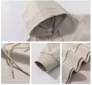 Sudaderas con Capucha Unisex de Lujo, Casuales, de Algodón, Lisas, con Logotipo Bordado, Trajes Deportivos de Felpa Personalizados, Tejido Grueso, Suministro al por Mayor para Hombre - Product Image 3