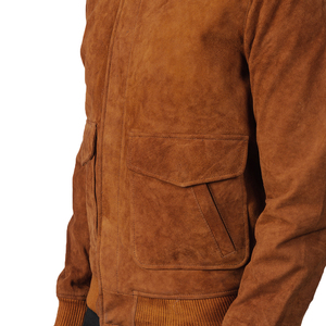 Chaqueta Bomber para Hombre, Estilo Urbano, Tejido Cómodo, Cuello Alto, Impermeable, Resistente al Viento, con Cierre y Bolsillos Laterales, Servicio OEM - Product Image 6