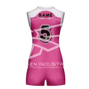 OEM Kit de uniforme de voleibol Hombres Mujeres Niños Poliéster Secado rápido Transpirable Equipo Jersey y suministro de pantalones cortos - Product Image 2