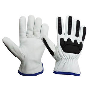 Guantes de Trabajo de Cuero con TPR Resistentes a Impactos, con Mayor Seguridad y Comodidad para Trabajos Laborales - Product Image 1