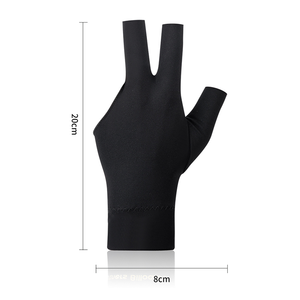 Guantes de Billar Deportivos Elásticos que Absorben el Sudor, Guantes de Snooker Personalizados con 3 Dedos Libres para Carambola, Pool y Snooker - Product Image 6