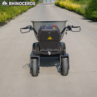 Minidumper Elettrico Rhinoceros KS450E, Capacità di Carico 450kg, Motore 1000W, Benna 0-2CBM, per Agricoltura, Foreste, Parchi e Uso Industriale