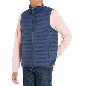 2026 Factory Best Sale Attractive Winter Sleeveless Puffer Jacket <b>Vest</b> Waterproof Hooded Collar Pocket Sheep Skin High Street - Product Image 4