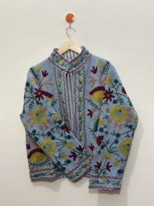 Vintage Embroidered Floral Cotton TNT Jacket Full Sleeve Eco-Friendly Winter Autumn <b>Coat</b> Plus Size Casual Breathable High - Product Image 3