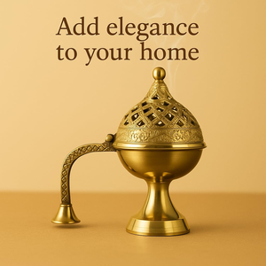 Elegant Middle Eastern <b>Bakhoor</b> Incense <b>Burner</b> for Oud Chips Creating Cultural Home Ambience - Product Image 5