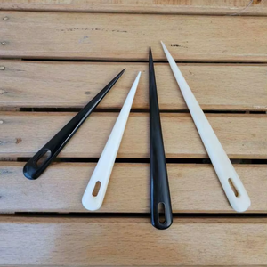 Juego de Agujas de Hueso de Búfalo Hechas a Mano, Ecológicas y Duraderas, para Coser, Tejer, Punto de Cruz, Personalizables, Estilo Animal, para Trabajos en Cuero - Product Image 1