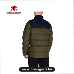 2026 Latest Fashion Men's Casual <b>Slim</b> <b>Fit</b> Puffer <b>Jacket</b> Custom Color Winter Warm Knitted <b>Jacket</b> Wholesale - Product Image 3