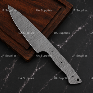 Cuchillo de Cocina de Acero de Damasco Hecho a Mano, Directo de Fábrica, con Hoja Completa y Punta Caída, para Chef, OEM, Grado DIY, Suministros UA - Product Image 5