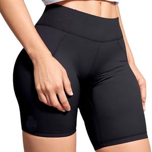 Short de sport pour femme Short d'entraînement taille haute à séchage rapide avec poches Logo personnalisé Gym Yoga Fitness Wear Shorts pour femmes - Product Image 1