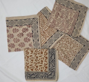 Wholesale Hand Block Print Bandana Cotton Handmade Bandana Indian Scarf Boho Head Scarf <b>Neckerchief</b> Bulk Bandanas Festival Gift - Product Image 6