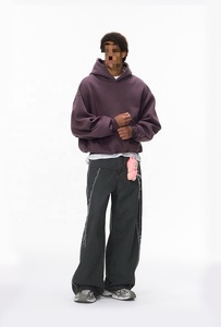 Sudadera con Capucha Oversize Personalizada CAULT ARRAY Estilo Hip Hop con Cremallera, 100% Algodón Felpa 450gsm Transpirable, Vintage para Hombre, Invierno - Product Image 4