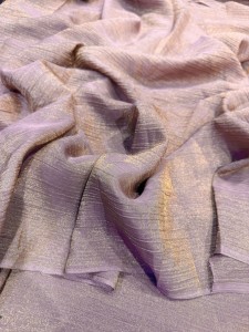 Tissu en Soie Métallique Premium Doré Argenté Brillant Tissé pour Robes de Mariée, Saris, Robes de Soirée, Kaftans et Abayas - Product Image 6