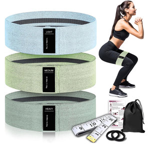 Juego de Bandas de Resistencia de 4.5cm de Ancho, Compresión Ligera, Media y Alta, Bandas de Estabilización para Entrenamiento de Glúteos, para Gimnasio - Product Image 1