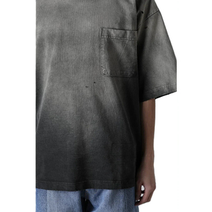 T-shirts surdimensionnés délavés à l'acide, colorés, épais, effet usé et délavé au soleil pour hommes - Product Image 5