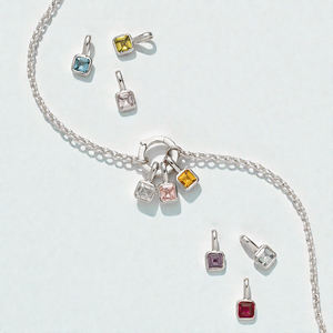 Pendentif en argent sterling 925 avec quartz rose taillé carré, serti clos, fait main, pierre semi-précieuse, bijoux fins pour femmes - Product Image 4