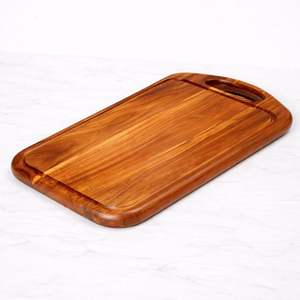 Planche à découper haut de gamme avec revêtement en résine, finition alimentaire, rainure profonde pour les jus, surface durable pour la découpe et le service quotidiens - Product Image 1