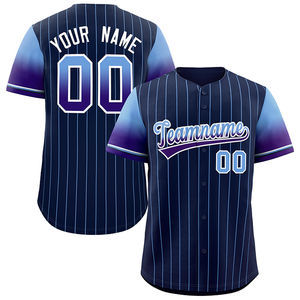 Maillot de baseball court imprimé sur mesure – Maillot d'entraînement et de match léger en gros 100 % polyester avec protection UV, couleurs personnalisables - Product Image 1