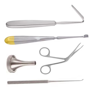 PISSCO Tonsillectomy <b>Instrument</b> Set 5 PCS ENT Surgery <b>Instruments</b> Ear Nose Throat <b>Instrument</b> Kit Tonsil Surgery Tools Set - Product Image 2