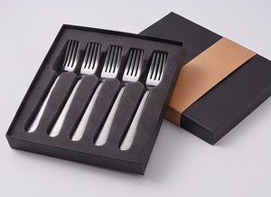 Ensemble de fourchettes élégantes et simples en argent mat, pour un usage quotidien à la table, en acier inoxydable, essentiel pour les événements - Product Image 5