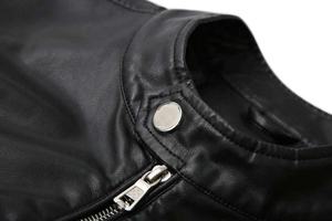 Chaqueta de Motocicleta de Cuero PU para Hombre, Nueva, Casual, a la Moda, con Frente Sólido Personalizado, Ecológica e Impermeable, para Invierno - Product Image 5