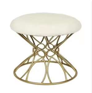 Ensemble de 2 chaises ottomanes en bois avec dossier, couleur marron, pour salon, mariage, utilisation décorative, chaise ottoman - Product Image 4