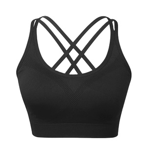 Women's High Support Plaid Sports <b>Bras</b> for Yoga Running Breathable Spandex Removable <b>Cups</b> Pakistan Made Sports <b>Bra</b> OEM - Product Image 5