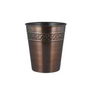 Checkered Pattern Metal Trash Can Black and White Check Steel Waste <b>Bin</b> Luxury Office Hotel Garbage Basket Rubbish Dustbin Cup - Product Image 3