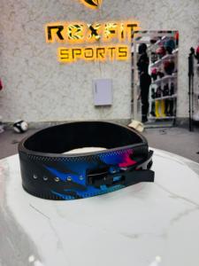 Cinturón de Levantamiento de Pesas Rexfit, Diseño Deportivo de Alta Resistencia con Estampado de Dibujos Animados en Piel de Vaca y Transferencia Térmica - Product Image 2