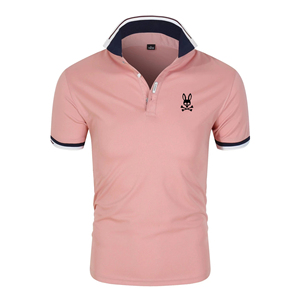 เสื้อโปโลคอปกแฟชั่นผู้ชายฤดูร้อนปี 2025 แขนสั้นพิมพ์ลายกระต่ายผี ราคาดี - Product Image 1