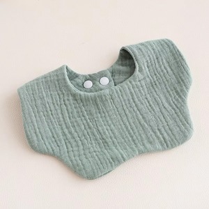 Bavoirs en coton unis et imprimés avec fermeture à bouton-pression, service OEM disponible - Product Image 6