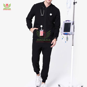 Ensembles de blouses médicales roses en coton tricoté et polyester, séchage rapide, respirants, uniformes d'hôpital unisexes, fabriqués au Pakistan - Product Image 1